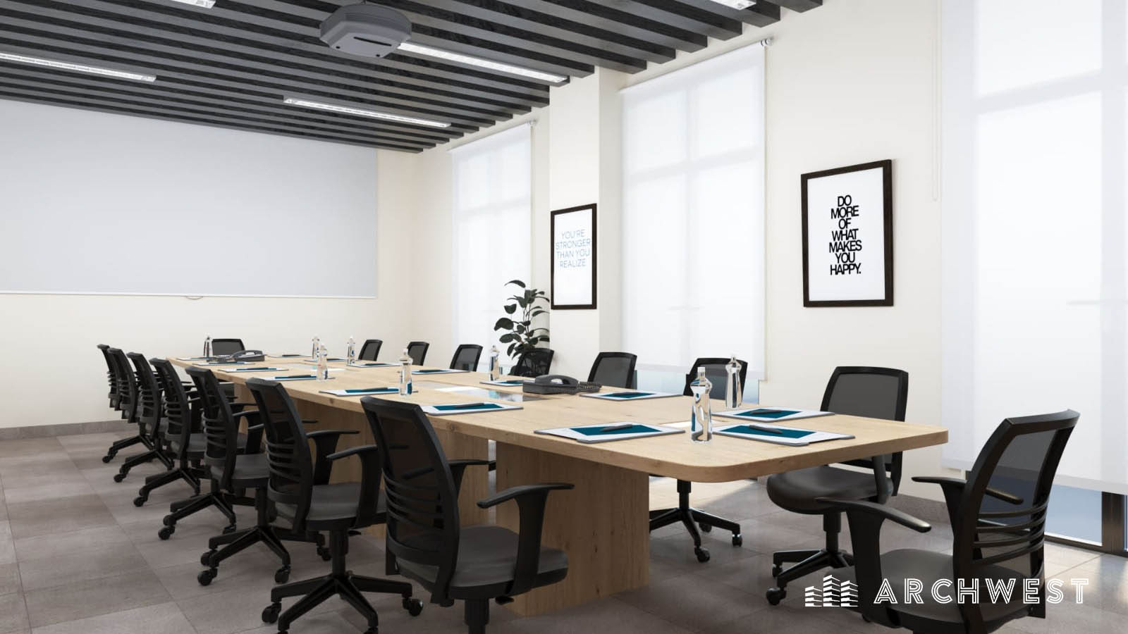 30. 3D Render of a Conference Room, Dominican Republic